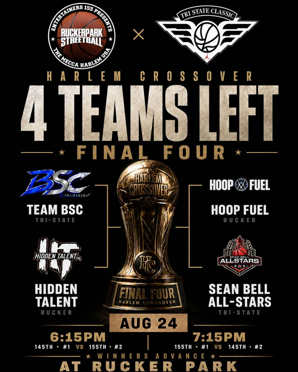 Harlem Crossover Final Four at Rucker Park on August 24