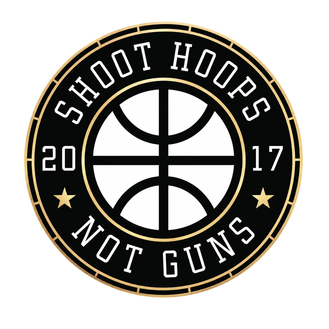 Shoot Hoops Not Guns logo